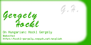 gergely hockl business card